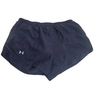Under Armour Womens‎ Navy Blue Loose Fit Athletic Shorts LG